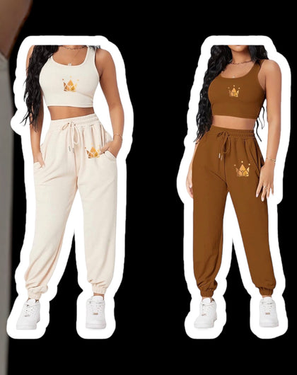 Woman’s Crop Lounge Set